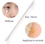 qtips100 individually packaged cotton swabs clean sanitary Travel Portable double headed paper stick disposable cosmetic White - Image 5